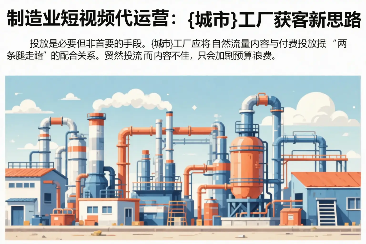制造业短视频代运营：平昌工厂获客新思路